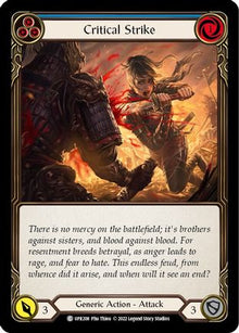 Critical Strike (Blue) [UPR208] (Uprising)  Rainbow Foil