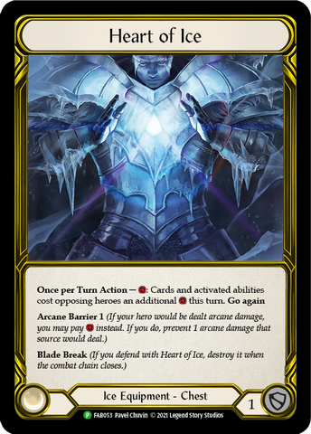 Heart of Ice (Golden) [FAB053] (Promo)  Cold Foil