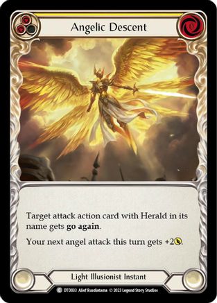 Angelic Descent (Yellow) [DTD033] (Dusk Till Dawn)  Rainbow Foil