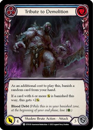 Tribute to Demolition (Blue) [DTD129] (Dusk Till Dawn)  Rainbow Foil