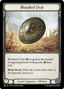 Bloodied Oval (HVY206) - Heavy Hitters Cold Foil
