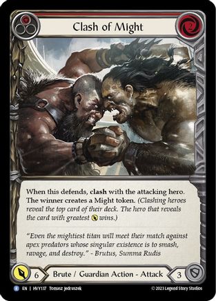 Clash of Might (Red) [HVY137] (Heavy Hitters)