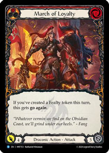 March of Loyalty (Red) [HNT153] (The Hunted)  Rainbow Foil