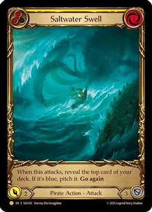 Saltwater Swell (Yellow) (Treasure) [SEA142] (High Seas)  Cold Foil
