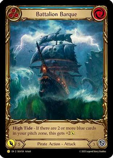 Battalion Barque (Blue) (Treasure) [SEA154] (High Seas)  Cold Foil