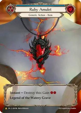 Ruby Amulet (Treasure) [SEA196] (High Seas)  Cold Foil