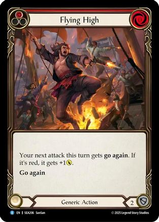Flying High (Red) (Rainbow Foil) [SEA206] (High Seas)  Rainbow Foil