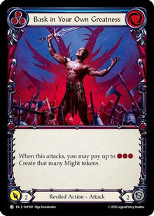Bask in Your Own Greatness (Blue) [SUP100] (Super Slam)  Rainbow Foil