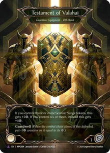 Testament of Valahai (Marvel Cold Foil) [MPG004] (Mastery Pack Guardian)  Cold Foil
