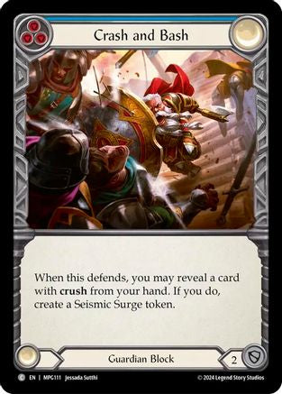 Crash and Bash (Blue) [MPG111] (Mastery Pack Guardian)  Rainbow Foil