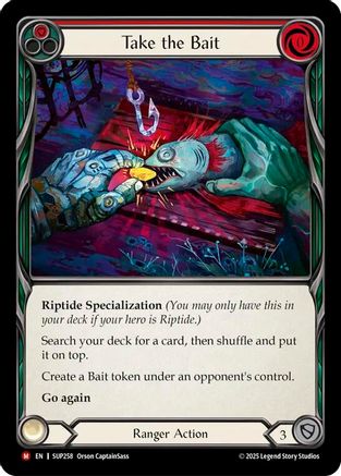 Take the Bait (Red) [SUP258] (Super Slam)  Rainbow Foil
