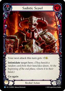 Sadistic Scowl (SUP095) - Super Slam Rainbow Foil