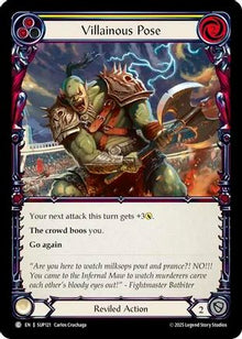 Villainous Pose (Yellow) (SUP121) - Super Slam Rainbow Foil