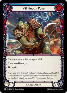 Villainous Pose (Blue) (SUP122) - Super Slam Rainbow Foil
