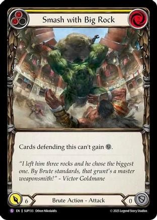 Smash with Big Rock (SUP133) - Super Slam Rainbow Foil