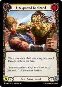 Unexpected Backhand (Yellow) (SUP162) - Super Slam Rainbow Foil