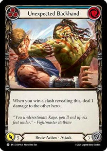 Unexpected Backhand (Blue) (SUP163) - Super Slam Rainbow Foil