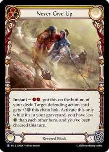 Never Give Up (SUP026) - Super Slam Rainbow Foil