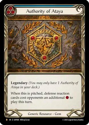 Authority of Ataya (SUP000) - Super Slam Rainbow Foil