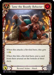 Tame the Beastly Behavior (SUP024) - Super Slam Rainbow Foil