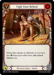 Fight from Behind (Red) (SUP040) - Super Slam Rainbow Foil