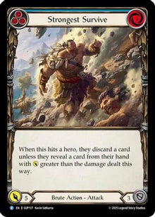Strongest Survive (Blue) (SUP137) - Super Slam Rainbow Foil