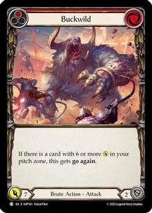 Buckwild (Red) (SUP143) - Super Slam Rainbow Foil