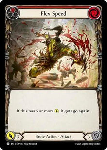Flex Speed (Red) (SUP146) - Super Slam Rainbow Foil