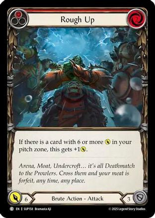 Rough Up (Red) (SUP158) - Super Slam Rainbow Foil