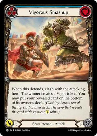 Vigorous Smashup (Blue) (SUP166) - Super Slam Rainbow Foil