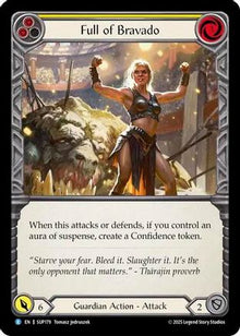 Full of Bravado (Yellow) (SUP179) - Super Slam Rainbow Foil