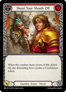 Shoot Your Mouth Off (Red) (SUP189) - Super Slam Rainbow Foil