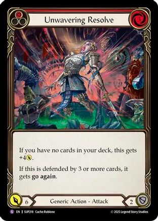 Unwavering Resolve (SUP218) - Super Slam Rainbow Foil