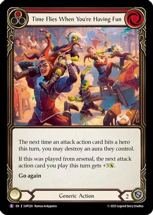Time Flies When You're Having Fun (SUP220) - Super Slam Rainbow Foil