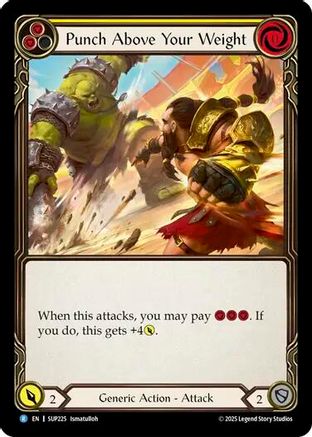 Punch Above Your Weight (Yellow) (SUP225) - Super Slam Rainbow Foil