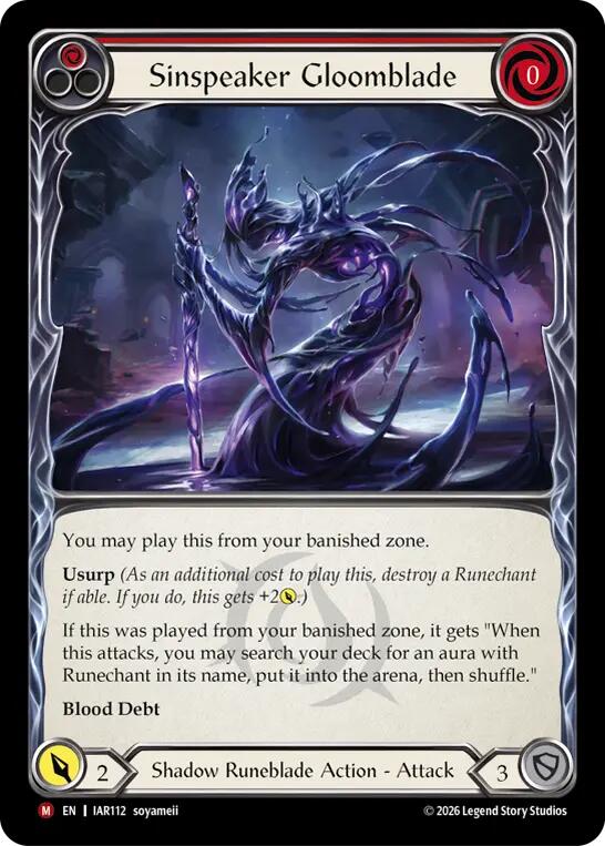 Sinspeaker Gloomblade