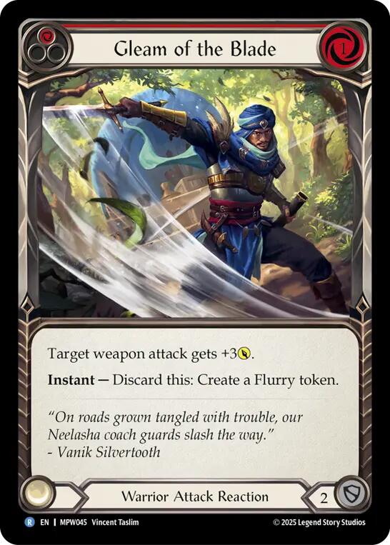 Gleam of the Blade (Red)