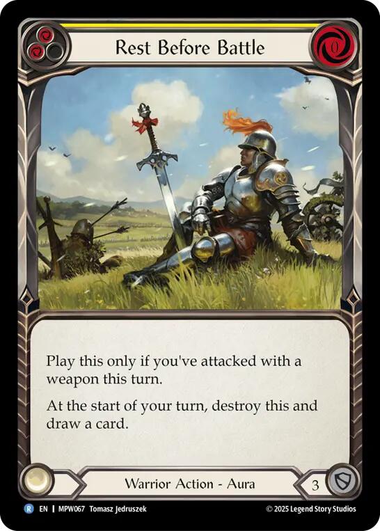 Rest Before Battle (Yellow)