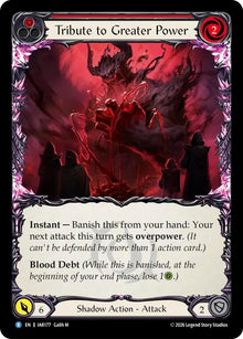 Tribute to Greater Power