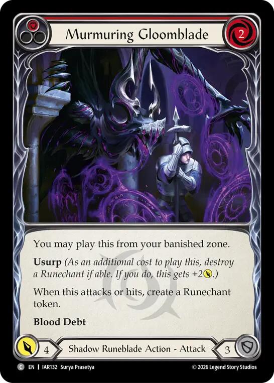 Murmuring Gloomblade (Red)