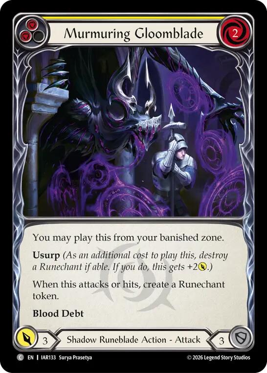 Murmuring Gloomblade (Yellow)