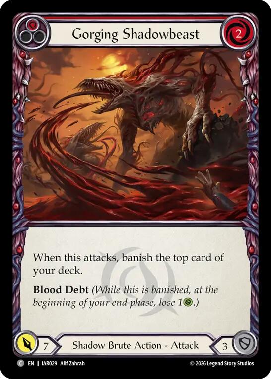 Gorging Shadowbeast (Red)