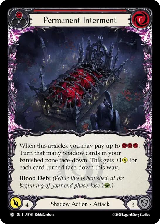 Permanent Interment (Red)
