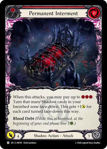 Permanent Interment (Red)