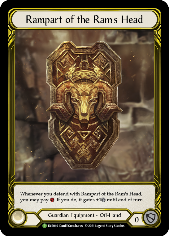 Rampart of the Ram's Head (Golden) [FAB049] (Promo)  Cold Foil