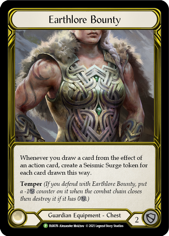 Earthlore Bounty (Golden) [FAB076] (Promo)  Cold Foil