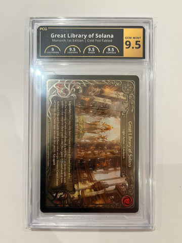 Great Library of Solana - Cold Foil - 9.5 Graded PCG