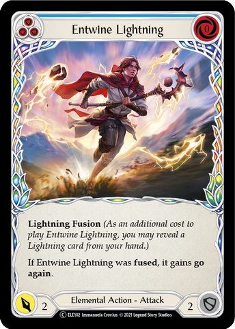 Entwine Lightning (Blue) [U-ELE102] (Tales of Aria Unlimited)  Unlimited Normal