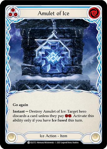 Amulet of Ice [ELE172] (Tales of Aria)  1st Edition Rainbow Foil
