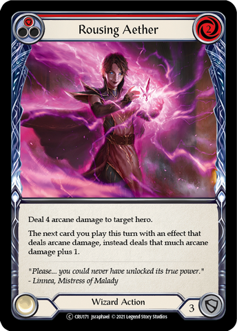 Rousing Aether (Red) [U-CRU171] (Crucible of War Unlimited)  Unlimited Rainbow Foil